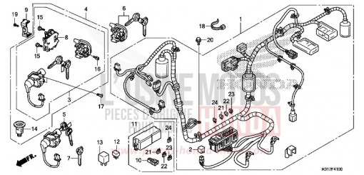 FAISCEAU DES FILS SH125AD de 2013